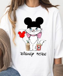 Disney Marie Cat Mickey Cap Graphic T-Shirt