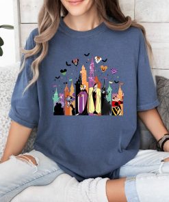 Comfort Colors® Halloween Castle Shirt, Disney Villains Shirt