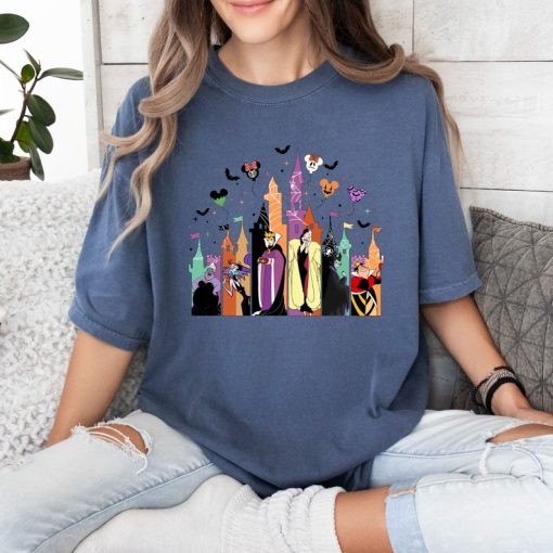 Comfort Colors® Halloween Castle Shirt, Disney Villains Shirt