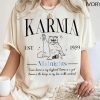 Karma Is A Cat Shirt, Swiftie Cat Lover T-shirt