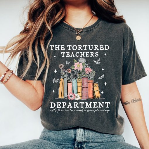 Tortured Teachers Department Shirt, Comfort Colors Teacher Tshirt