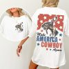 Make America Cowboy Again Shirt, Comfort Colors, Bucking Bronco