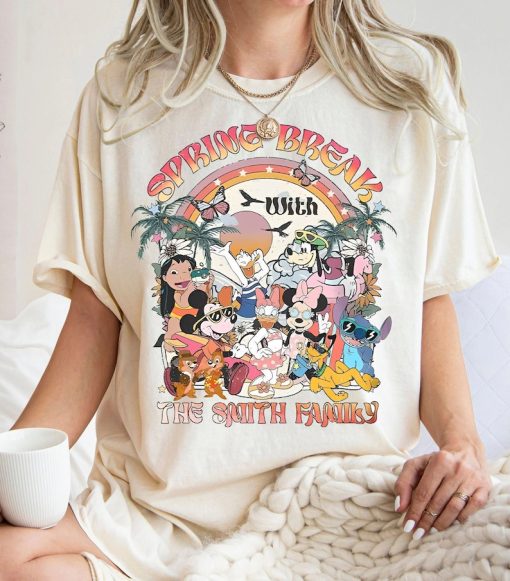 Custom Name Mickey And Friends Disney Spring Break Shirt