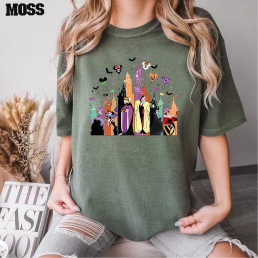 Comfort Colors® Halloween Castle Shirt, Disney Villains Shirt