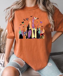 Comfort Colors® Halloween Castle Shirt, Disney Villains Shirt