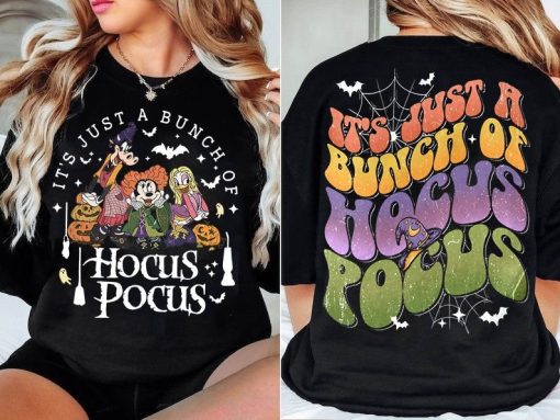 2-Sided It'S Just A Bunch Of Hocus Pocus Shirt