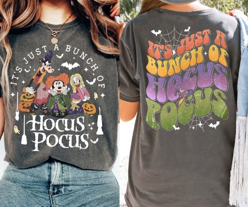 2-Sided It'S Just A Bunch Of Hocus Pocus Shirt