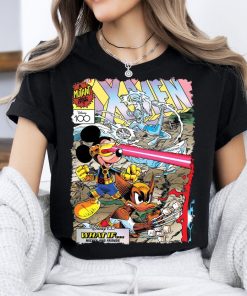 Funny Mickey And Friends Custom X-Men Characters Shirt