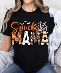 Spooky Mama Shirt, Retro Halloween Shirt For Mother