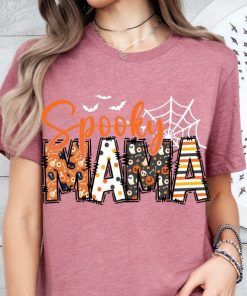 Spooky Mama Shirt, Retro Halloween Shirt For Mother