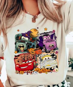 Comfort Colors® Retro Cars Movie Characters Halloween Shirt