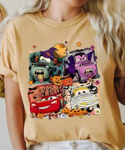 Comfort Colors® Retro Cars Movie Characters Halloween Shirt