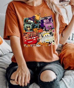 Comfort Colors® Retro Cars Movie Characters Halloween Shirt