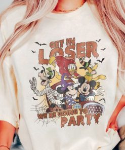 Vintage Mickey And Friends Get In Loser We'Re Going To Party Shirt