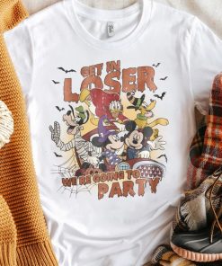 Vintage Mickey And Friends Get In Loser We'Re Going To Party Shirt