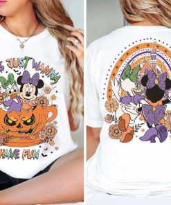 Vintage 2-Sided Minnie Daisy Besties Halloween Costume Shirt