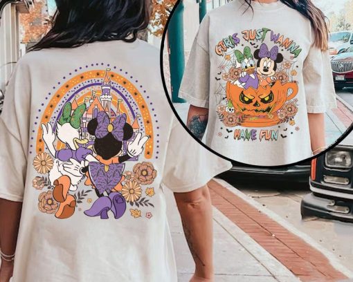 Vintage 2-Sided Minnie Daisy Besties Halloween Costume Shirt