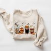 Coffee Cups Sweatshirt, Skull Coffee Cup Sweatshirt, Halloween Hoodie