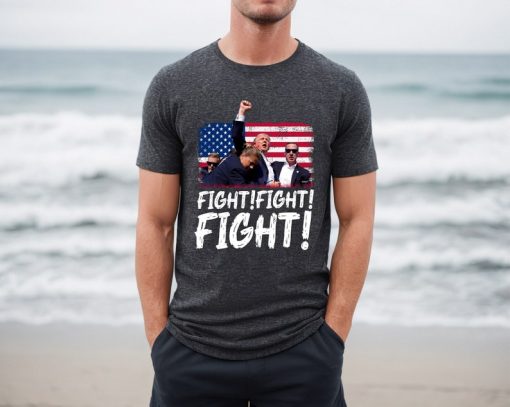 Trump Fight Fight Fight Shirt, God Bless Trump