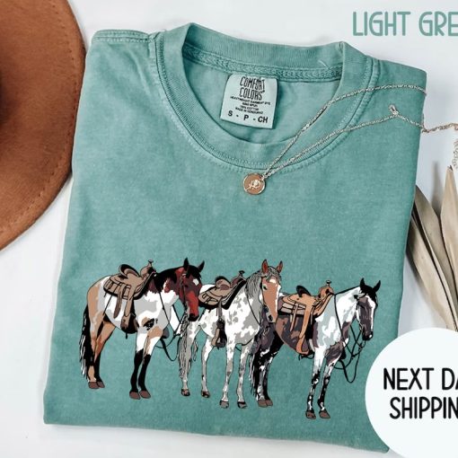 Comfort Colors® Horse Shirt, Cowgirl T-Shirt, Cowboy Shirt