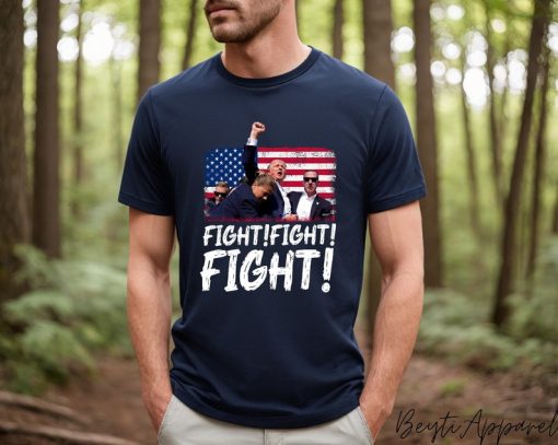 Trump Fight Fight Fight Shirt, God Bless Trump