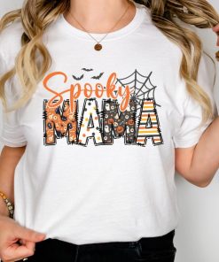 Spooky Mama Shirt, Retro Halloween Shirt For Mother