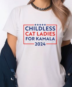 Childless Cat Ladies for Kamala T-Shirt, Kamala Harris Cat Lady Shirt