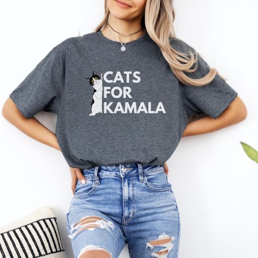 Cats for Kamala Progressive 2024 Election Shirt; Pro Harris 2024