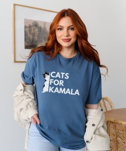 Cats for Kamala Progressive 2024 Election Shirt; Pro Harris 2024