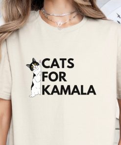 Cats for Kamala Progressive 2024 Election Shirt; Pro Harris 2024