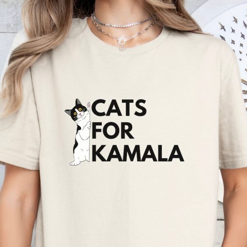 Cats for Kamala Progressive 2024 Election Shirt; Pro Harris 2024