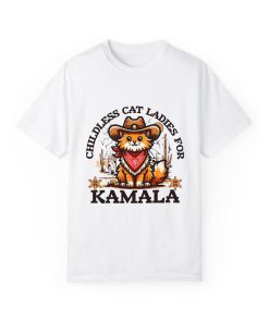 Cowboy Cat Ladies for Kamala Harris Comfort Colors T-shirt 2024