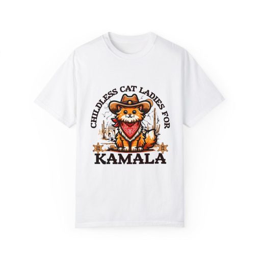 Cowboy Cat Ladies for Kamala Harris Comfort Colors T-shirt 2024