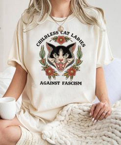 Childless Cat Ladies Against Fascism Shirt, Kamala Harris Shirt