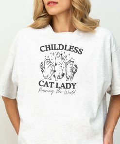 Childless Cat Lady shirt, Feminist Shirt, Vote 2024, Cat Lady Tee