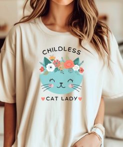 Cat Ladies For Kamala Shirt Childless Cat Lady Kamala Harris 2024