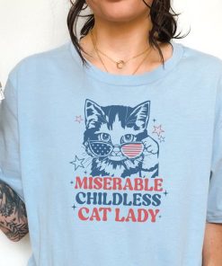 Childless Cat Lady, Cat Lady Shirts, Feminist Shirt, Vote 2024