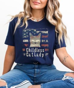 Childless Cat Lady Shirt, 2024 Election Shirt, Vote Blue Shirt