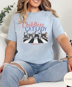 Comfort Colors® Childless Cat Lady Tee, Vote Kamala 2024, I'm With Her