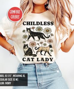 Childless Cat Lady Shirt Madam President Kamala Harris 2024 Shirt