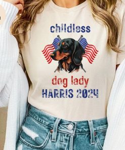 Childless Dog Ladies for Kamala Shirt - Vote Blue Shirt Elections Top