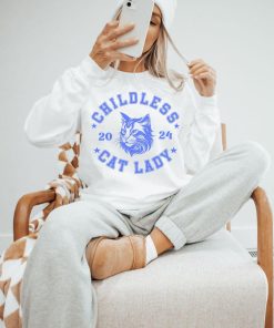 Childless Cat Lady Sweatshirt Comfort Colors Kamala Harris 2024 Shirt