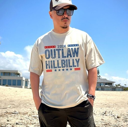 Outlaw Hillbilly Shirt, Voting Hillbilly And Felon 2024 Shirt