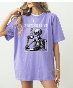 Comfort Colors® Staying Alive T-Shirt For Halloween