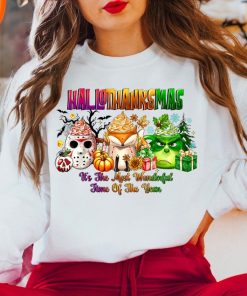 Happy Hallothanksmas Shirt, Cute Ghost Shirt, Womens Halloween Shirt