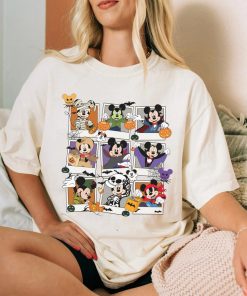 Mickey Mouse Photo Group Halloween Shirt, Disney Spooky Season Tshirt