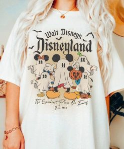 Vintage Mickey And Friends Ghost Halloween Costume Shirt