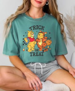 Comfort Colors Retro Halloween Trick Or Treat Winnie The Pooh And Tigg