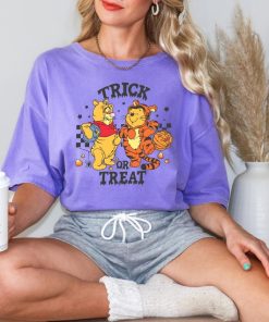 Comfort Colors Retro Halloween Trick Or Treat Winnie The Pooh And Tigg