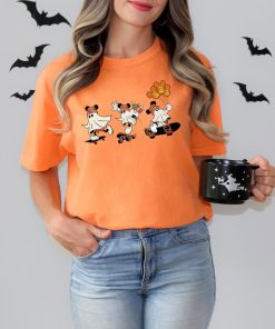 Comfort Colors Disney Halloween Mickey Ghost Skateboarding Shirt